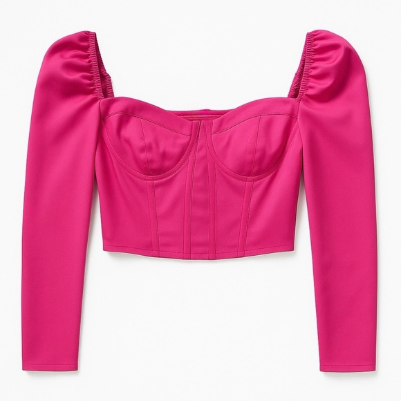 REVOLVE Tops - Bebe Satin Sweetheart Bustier Top | Hot Pink | Sizes 2, 4 & 8 | NWT